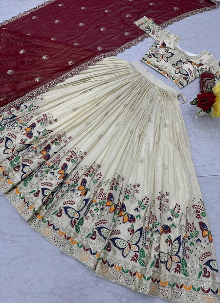 PC 491 Pure Tissue Silk With Heavy Thread & Sequence Work Lehenga With Choli Dupatta Wholesale Price In Surat